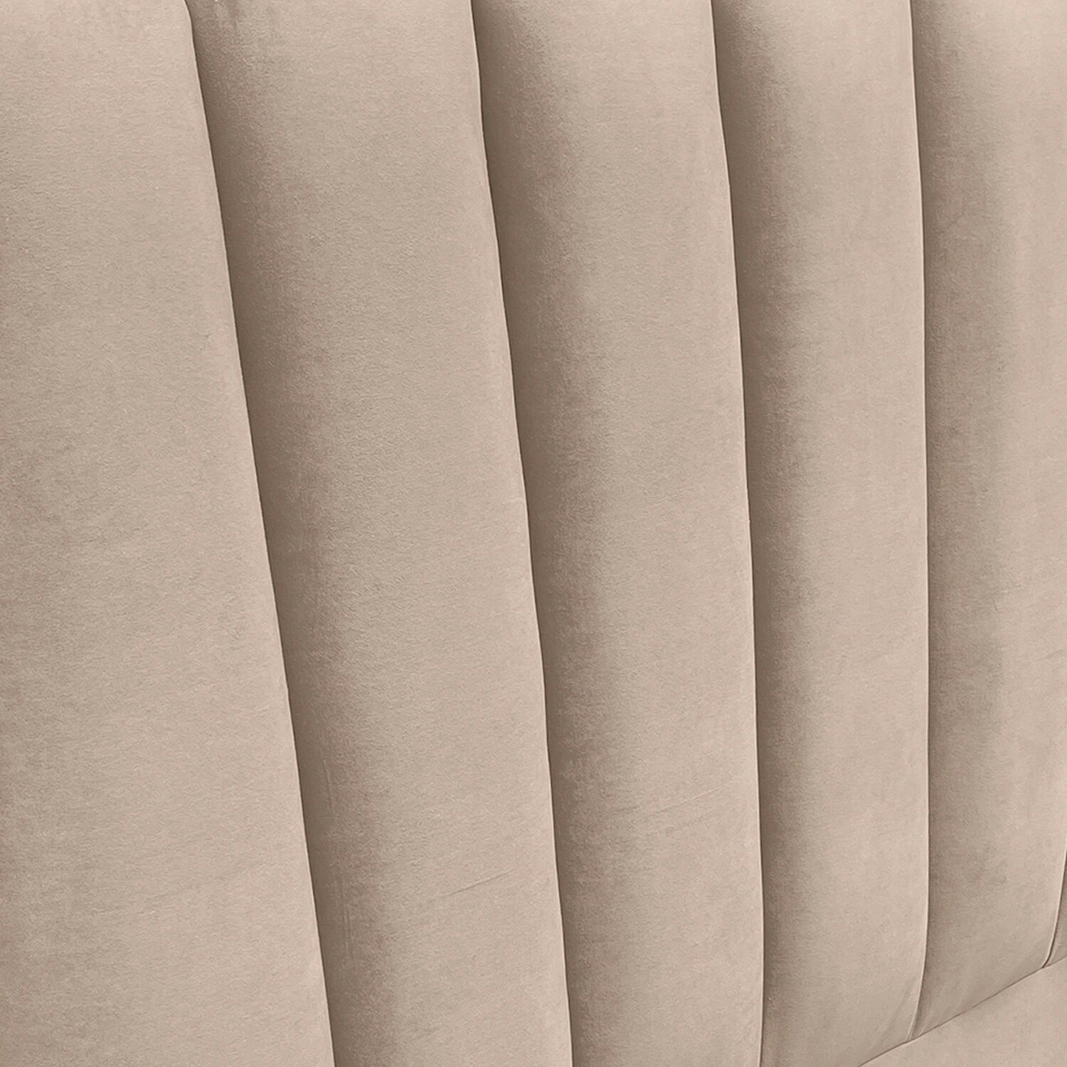 Respaldo De Cama Tubular Vertical Felpa Beige Super King image number 2.0