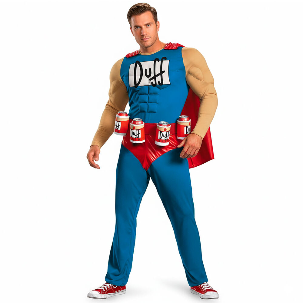 Disfraz Cosplay Duff Man Los Simpson Cerveza image number 2.0