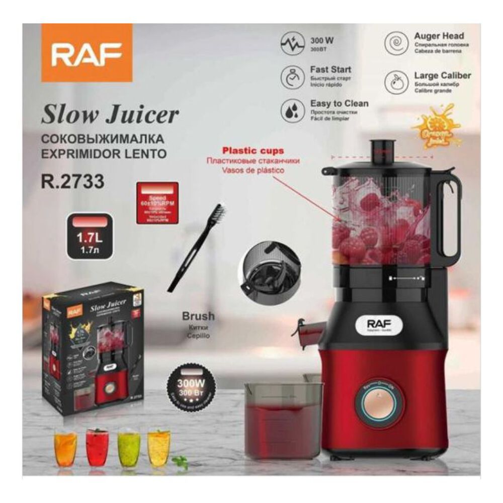 Exprimidor Rápido Eléctrico 300w Slow Juicer R.2733 image number 2.0
