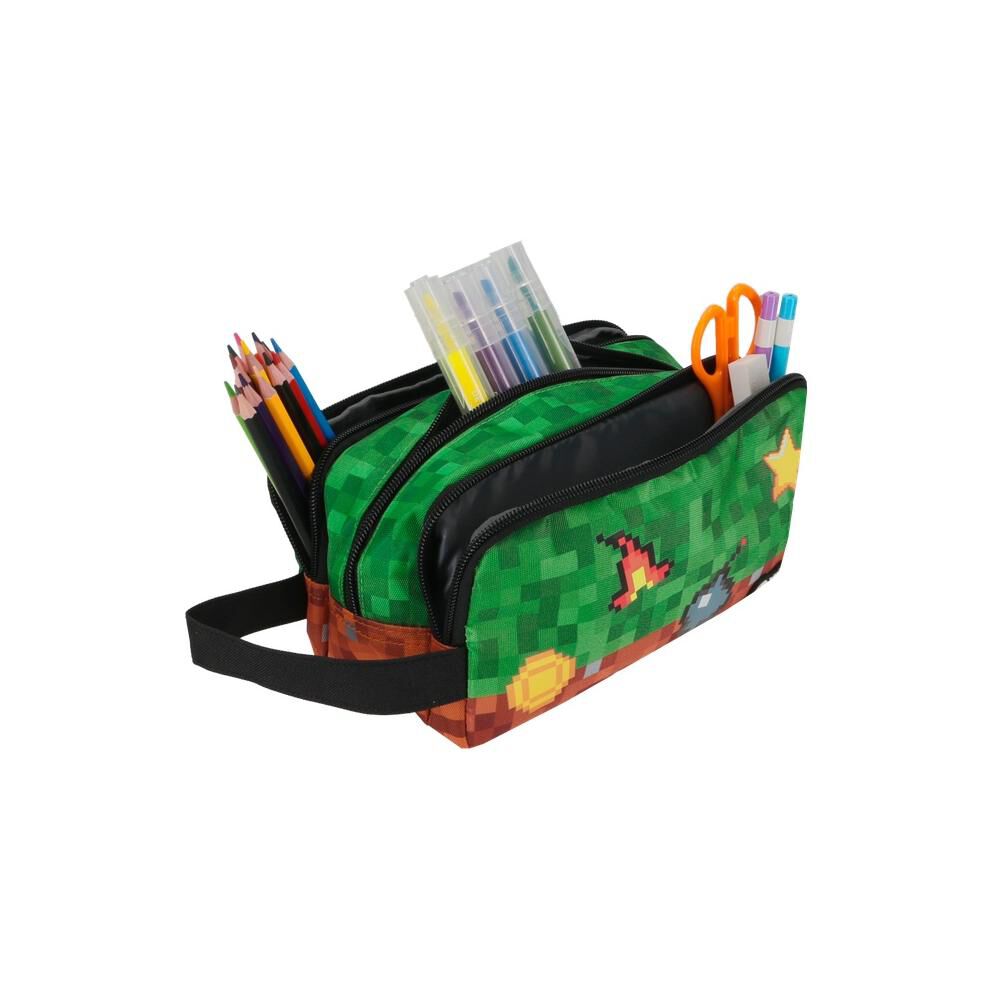 Estuche Xtrem University+ 6xt Pixels Verde image number 3.0