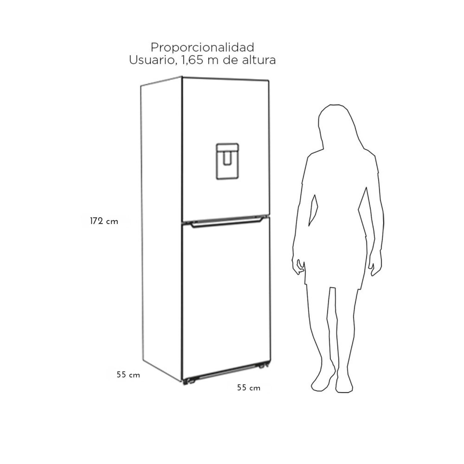 Refrigerador Bottom Freezer Frio Directo 240 Lts Lrb-260dfiw image number 7.0