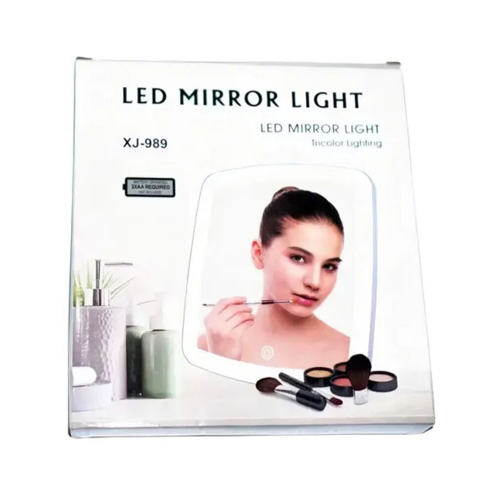 Espejo Led Touch Iluminaci&oacute;n Mirror Light Xj-989 Blanco image number 3.0