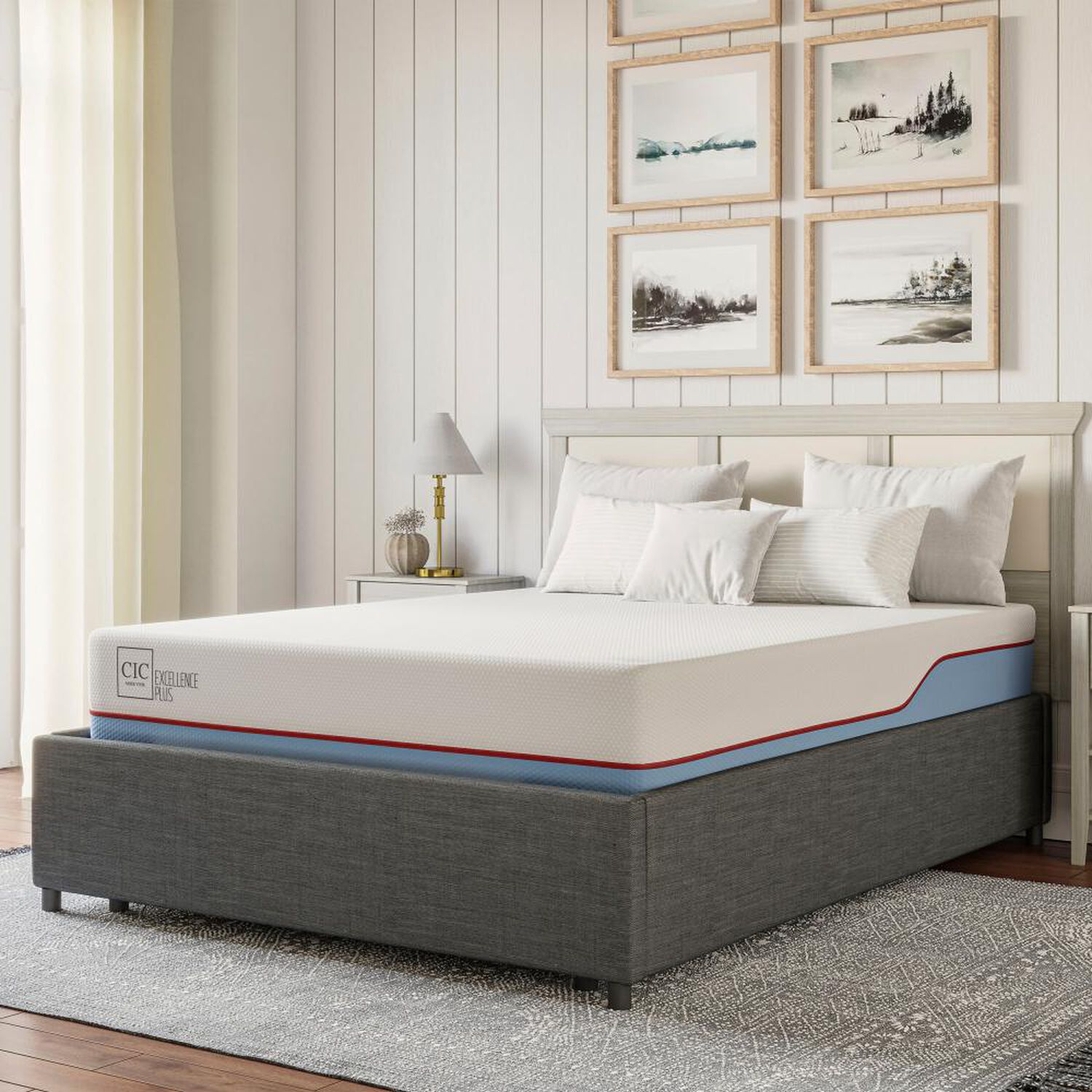 Cama Ba&uacute;l Cic Excellence Plus / 2 Plazas / Base Normal + Velador image number 13.0