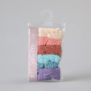 Pack X6 Colaless Encaje Tul Flores