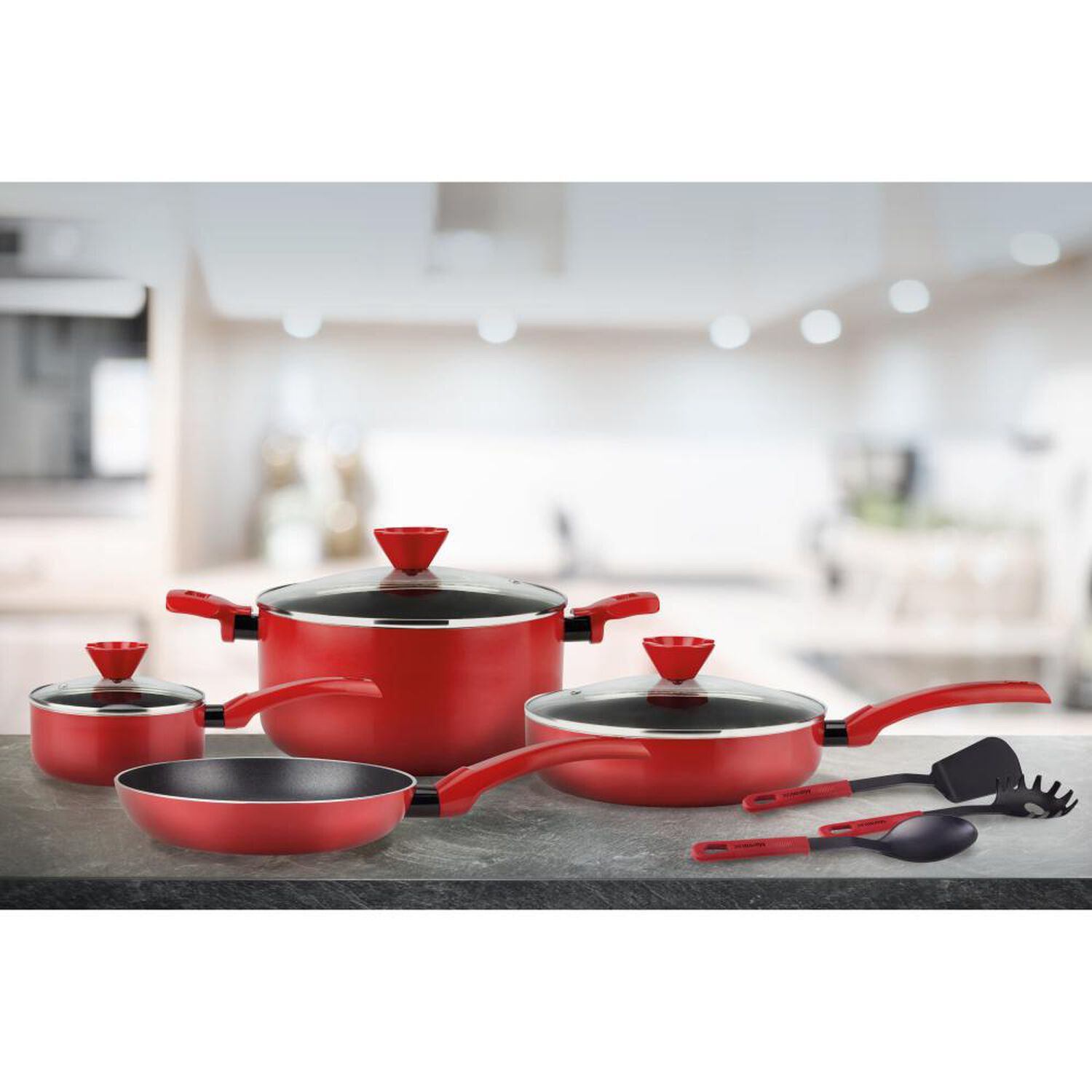 Bater&iacute;a De Cocina Marmicoc Patagonia Roja / 10 Piezas image number 1.0