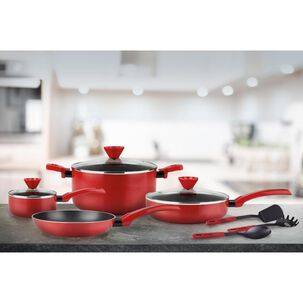 Batería De Cocina Marmicoc Patagonia Roja / 10 Piezas