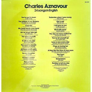 Charles Aznavour - 24 Songs In English (2lp) | Vinilo Usado
