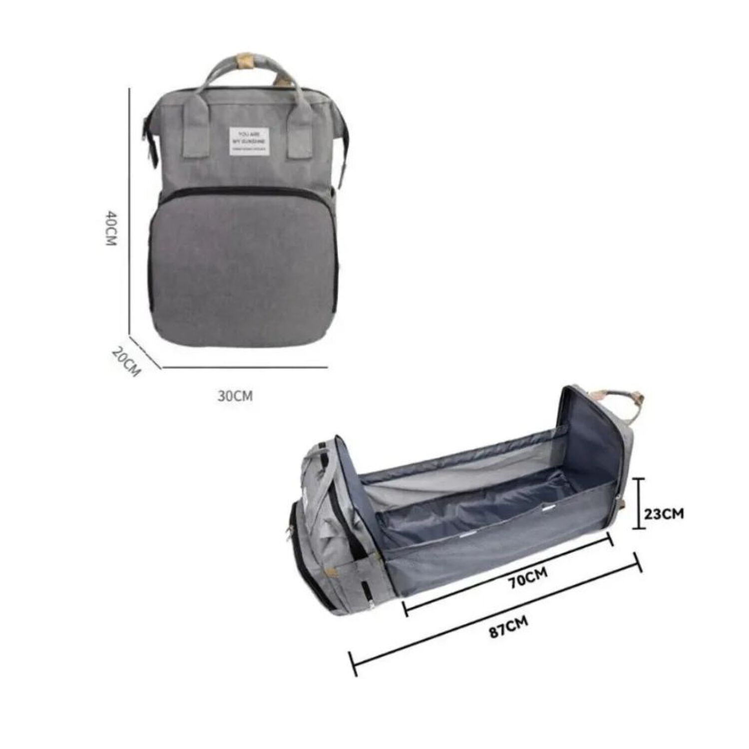 Pa&ntilde;alera Morral Tipo Cuna Multifuncional Para Beb&eacute; image number 3.0