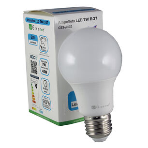 Ampolleta Led Globo. 7w Luz Fr&iacute;a