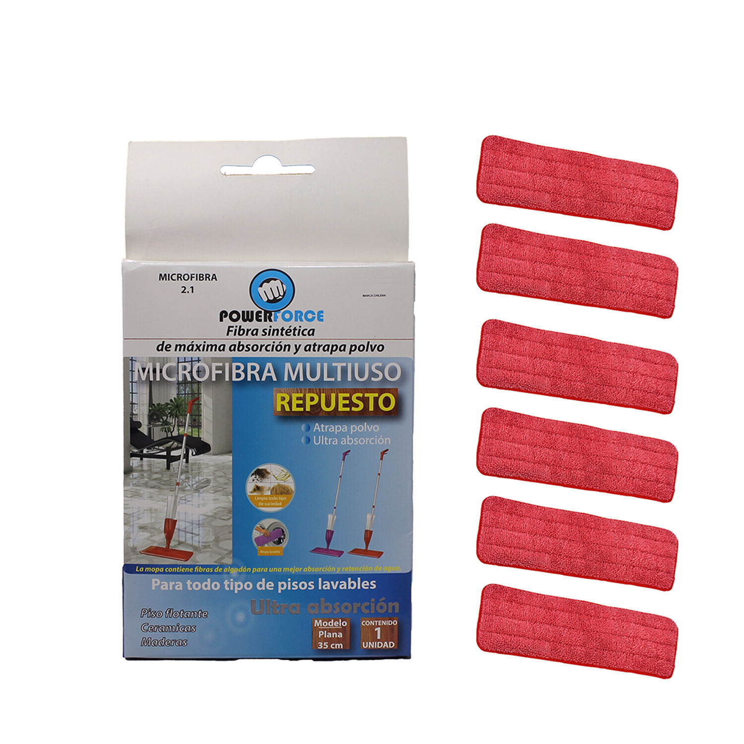 Repuestos Para Mopa Limpia Pisos X 6 Unidades image number 1.0