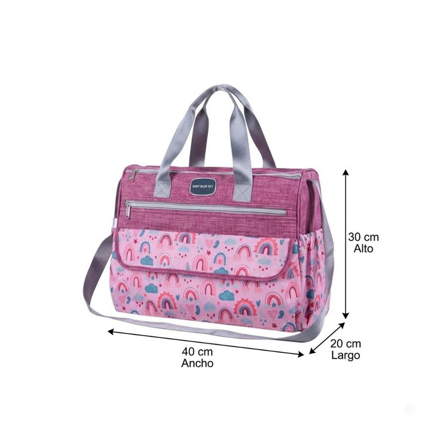 Pa&ntilde;alera Bolso Multifuncional Organizador Rosa image number 4.0