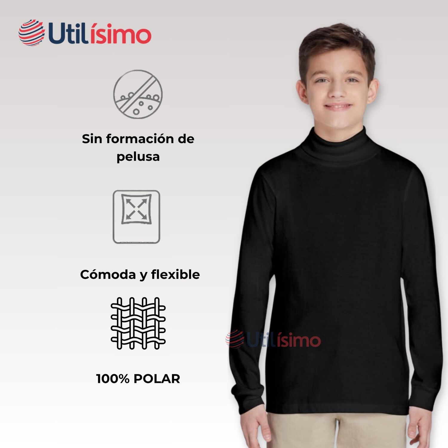 Pack 6 Camisetas Polar Juvenil Beatle Colores Surtidos image number 3.0