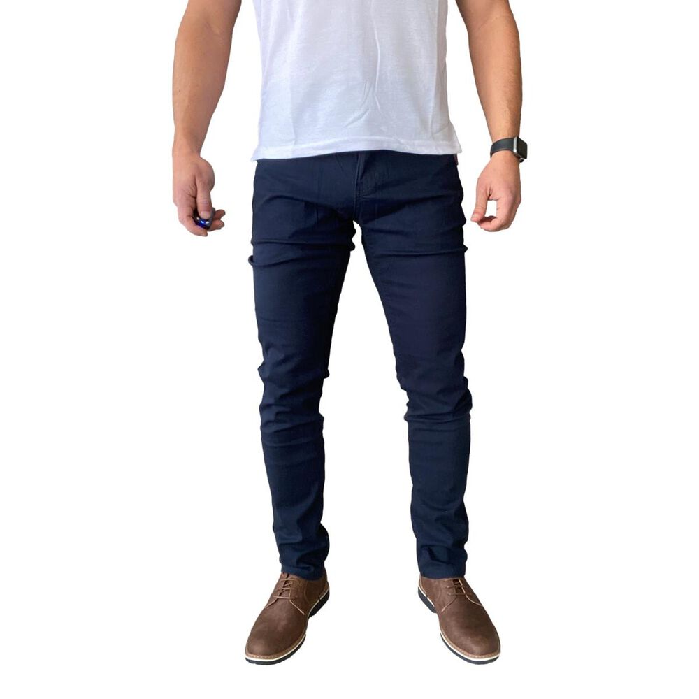 Pantal&oacute;n Tela Elasticado Slim Fit Colores image number 19.0