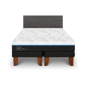 Cama Europea Cic Green Infinity / King / Base Dividida + Respaldo