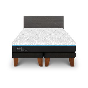 Cama Europea Cic Green Infinity / King / Base Dividida + Respaldo