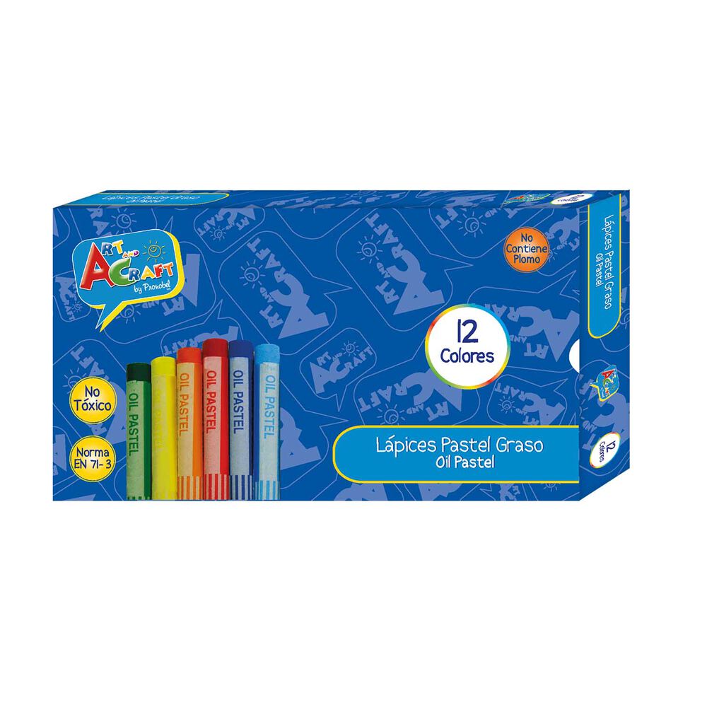 Lapiz Pastel Graso 12 Unid Fultons Fultons image number 0.0