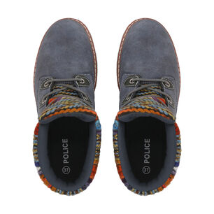 Botin Mujer Azul Nobuck 21 Police