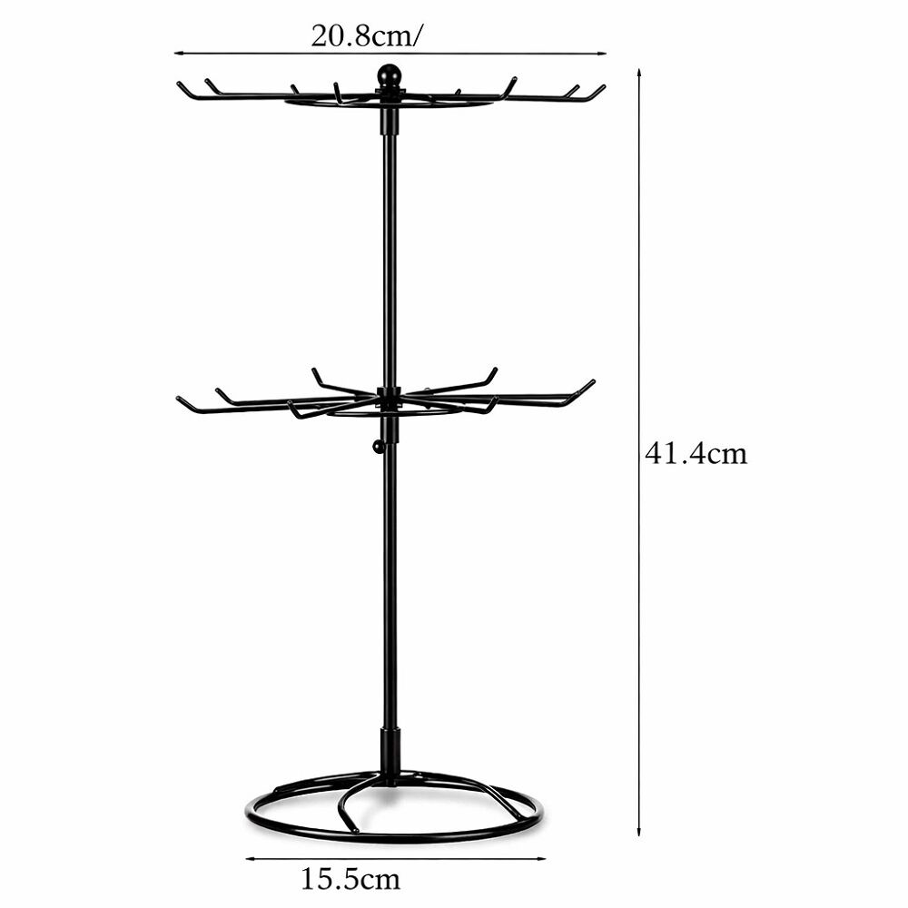 Exhibidor Met&aacute;lico 2 Niveles Para Joyas Y Collares image number 13.0