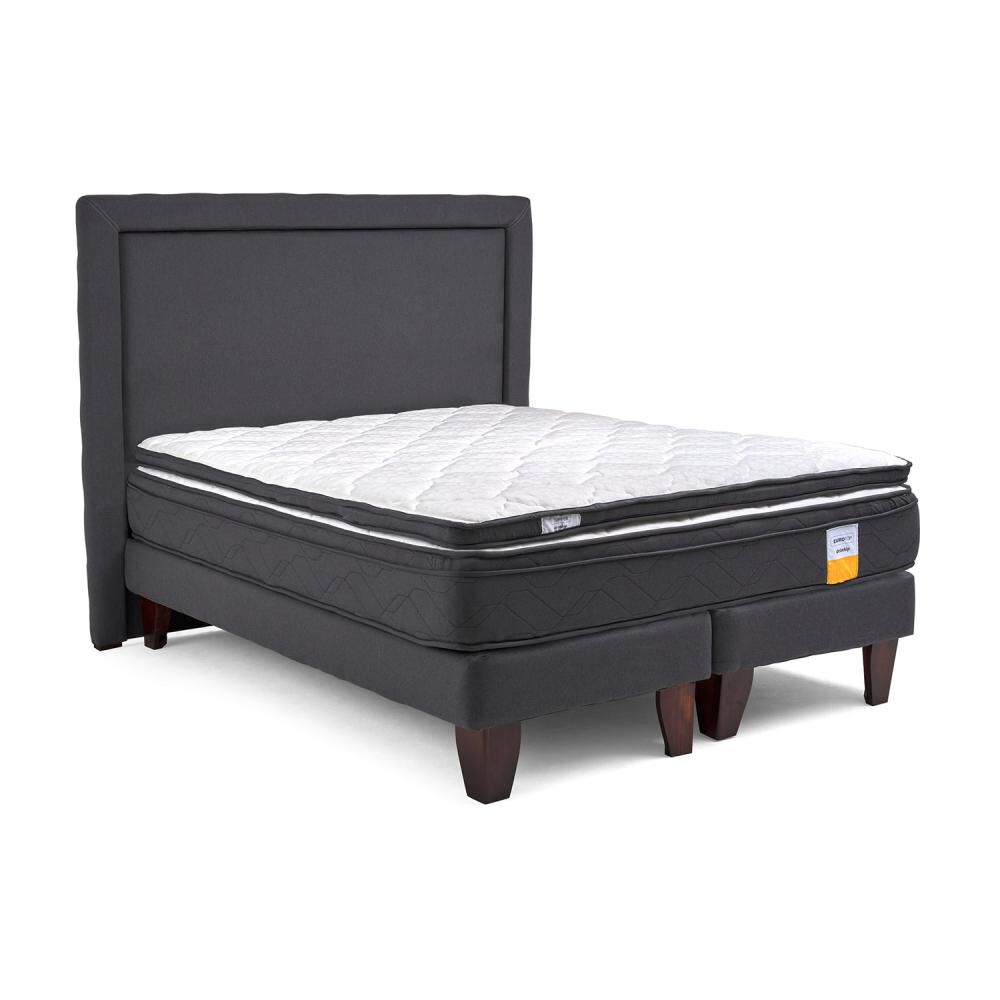 Cama Europea Drimkip Eurotop / King / Base Dividida + Respaldo + Topper image number 2.0