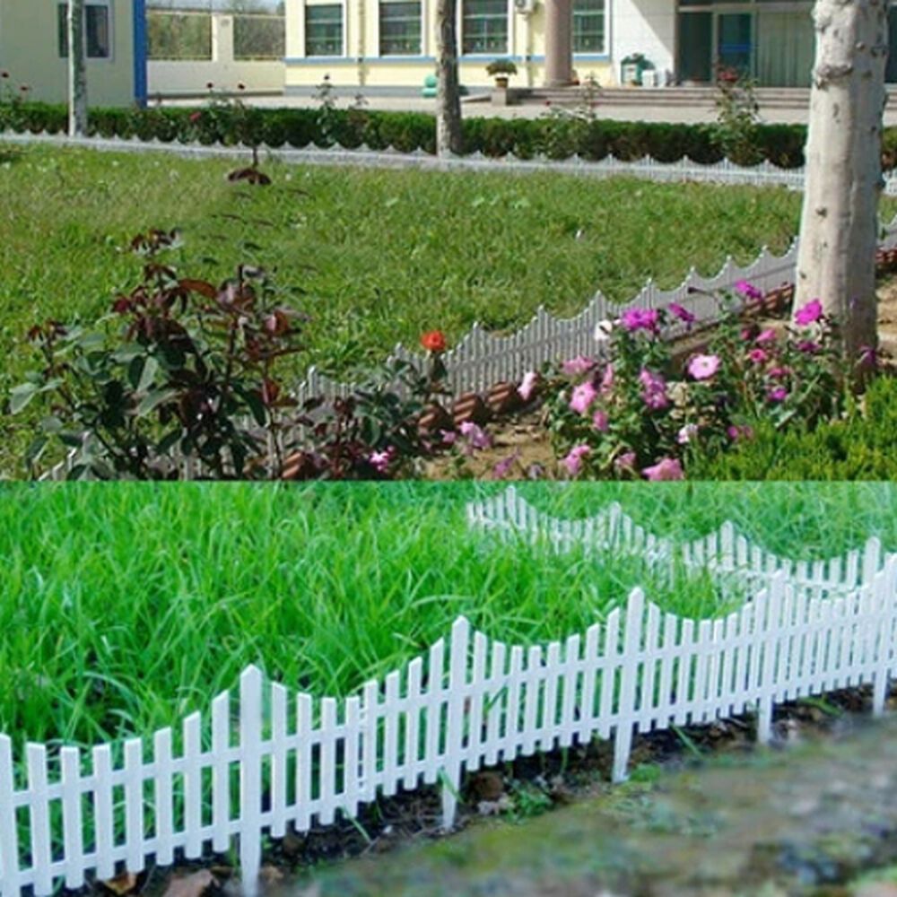 Valla De Jardín Con Borde Blanco Pack 4 Resistente 80x53cm image number 3.0