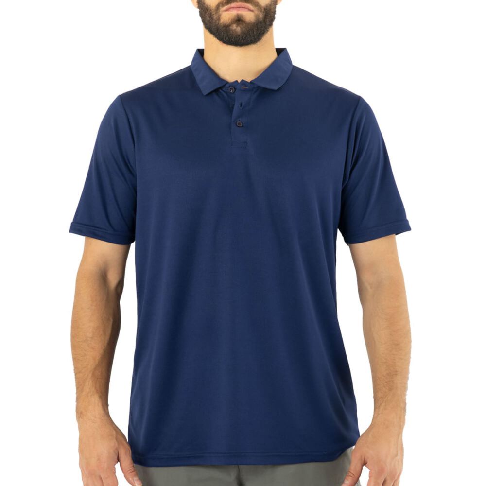 Polera Cooldry Quebec Manga Corta Azul image number 0.0