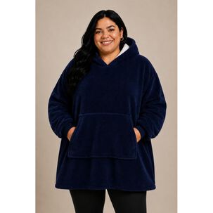 Poleron Felpa Capucha Manta Polar Invierno Unisex Talla Unic