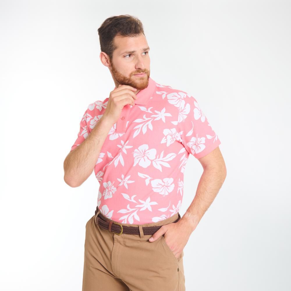 Polera Regular Manga Corta Cuello Piqué Hombre Peroe image number 2.0