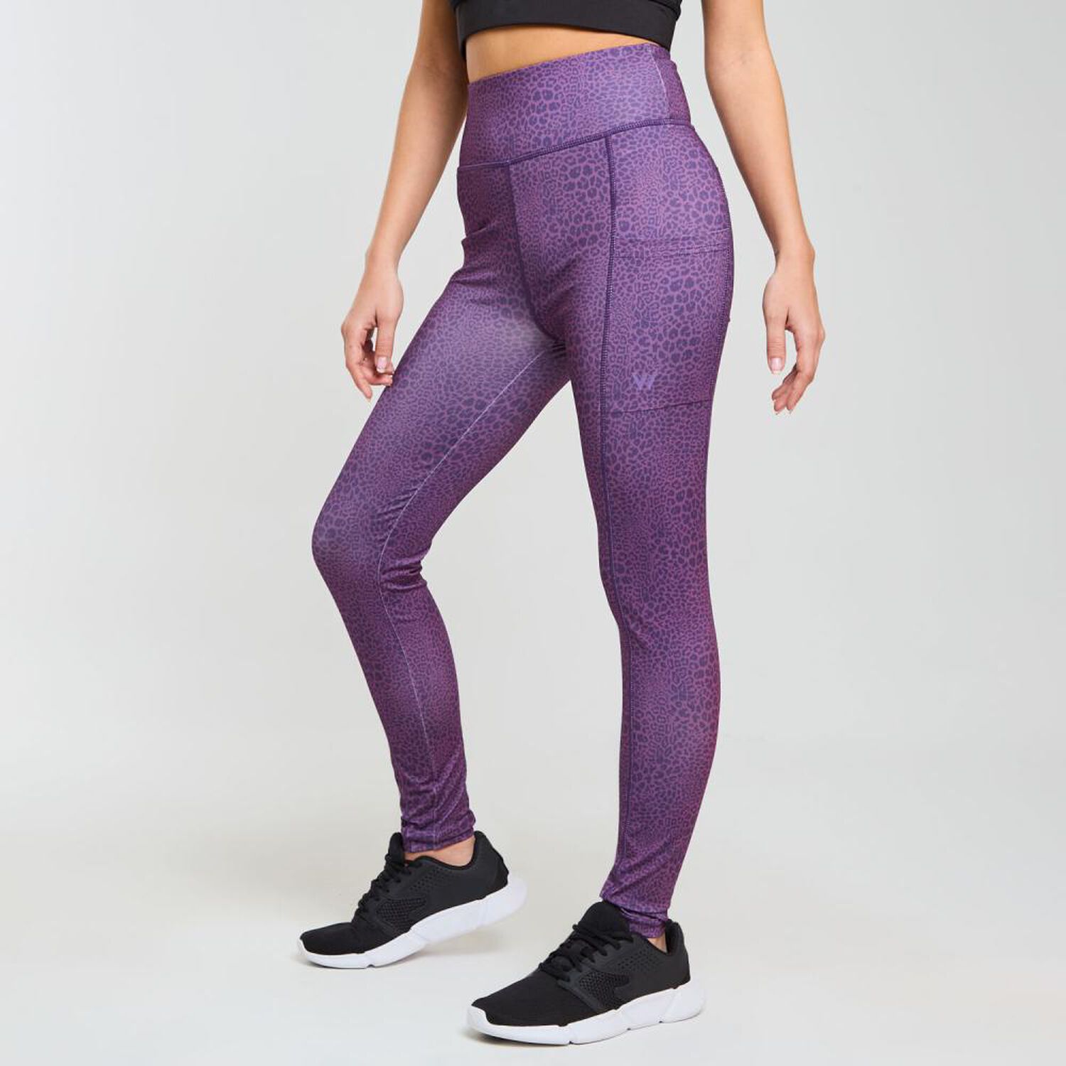 Calza Deportiva Full Print Tiro Alto Mujer Wetland image number 2.0