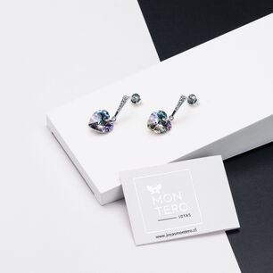Aros Romance Cristal Genuino Vitral Light