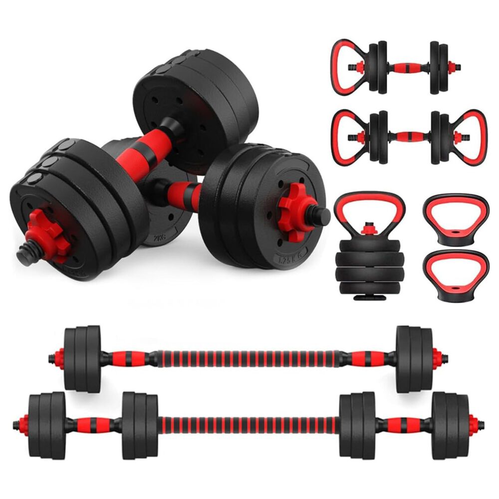 Set 15 Kg Mancuernas Ajustable Barra Y Kettlebell 3 En 1 image number 0.0