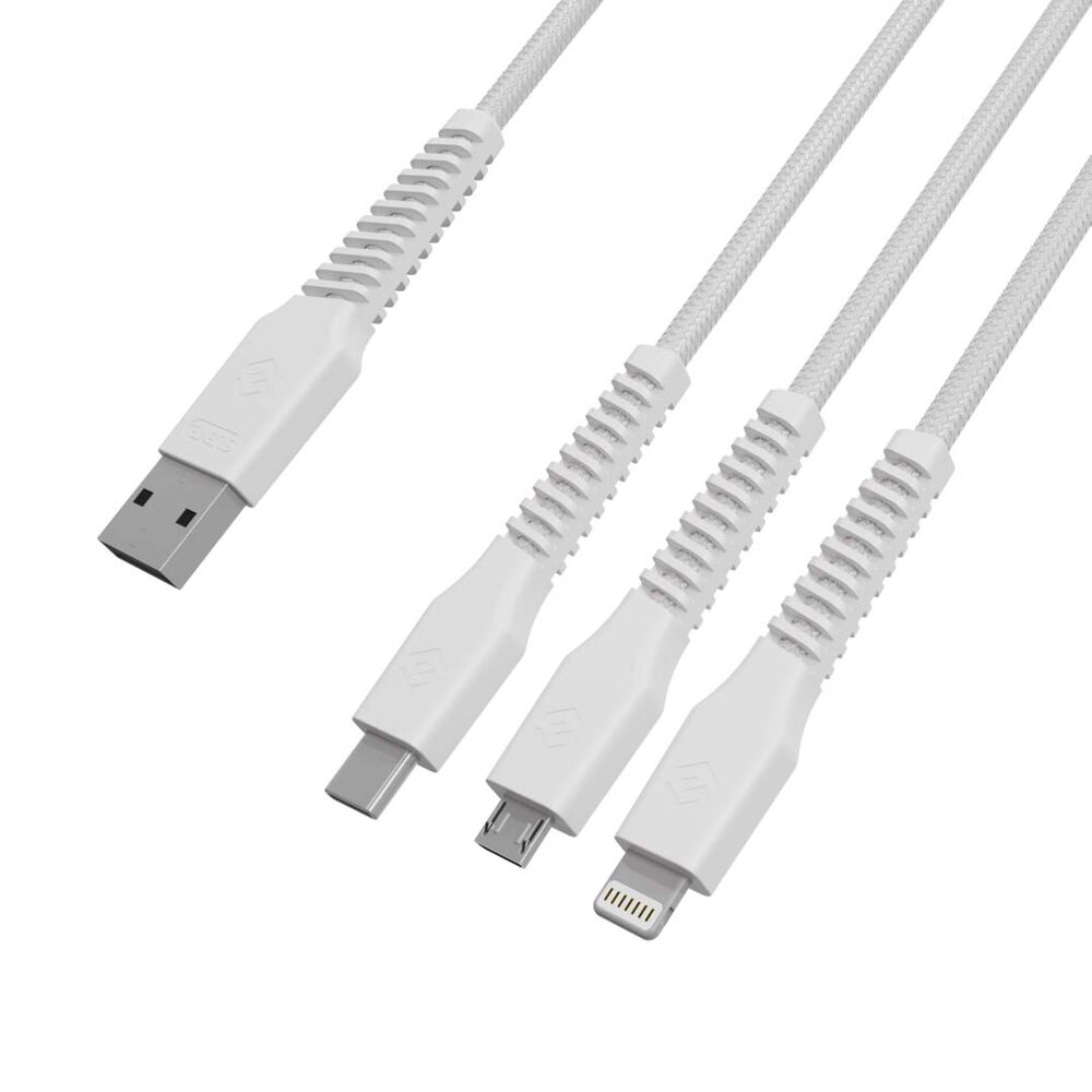 Cable Cargador Sleve Line X Usb A Triple Usb White image number 4.0