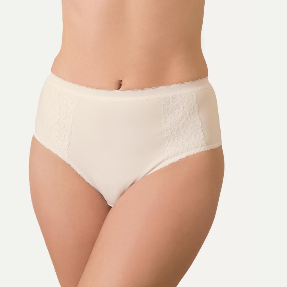 Pack Calzón Flores Tiro Alto Encaje / 3 Unidades image number 3.0