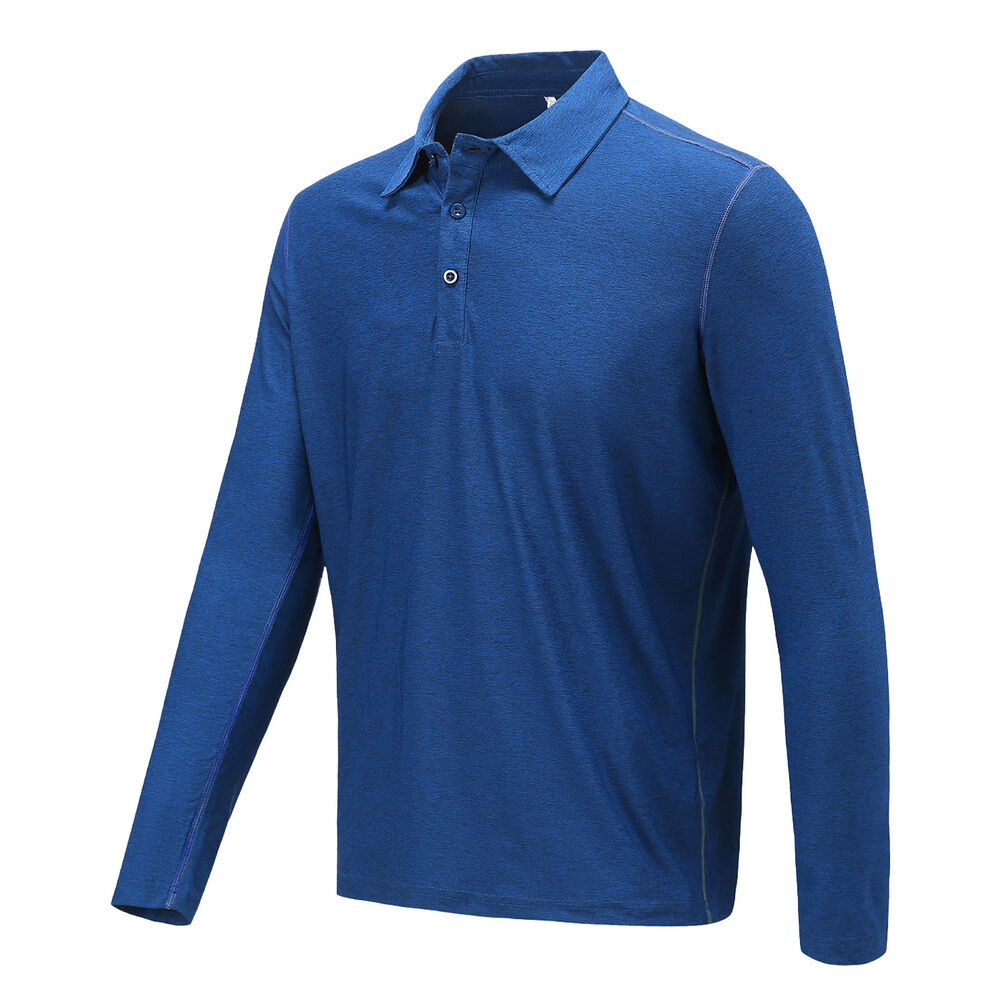 Polera Dry Fit Manga Larga Con Cuello Pale Hombre image number 1.0