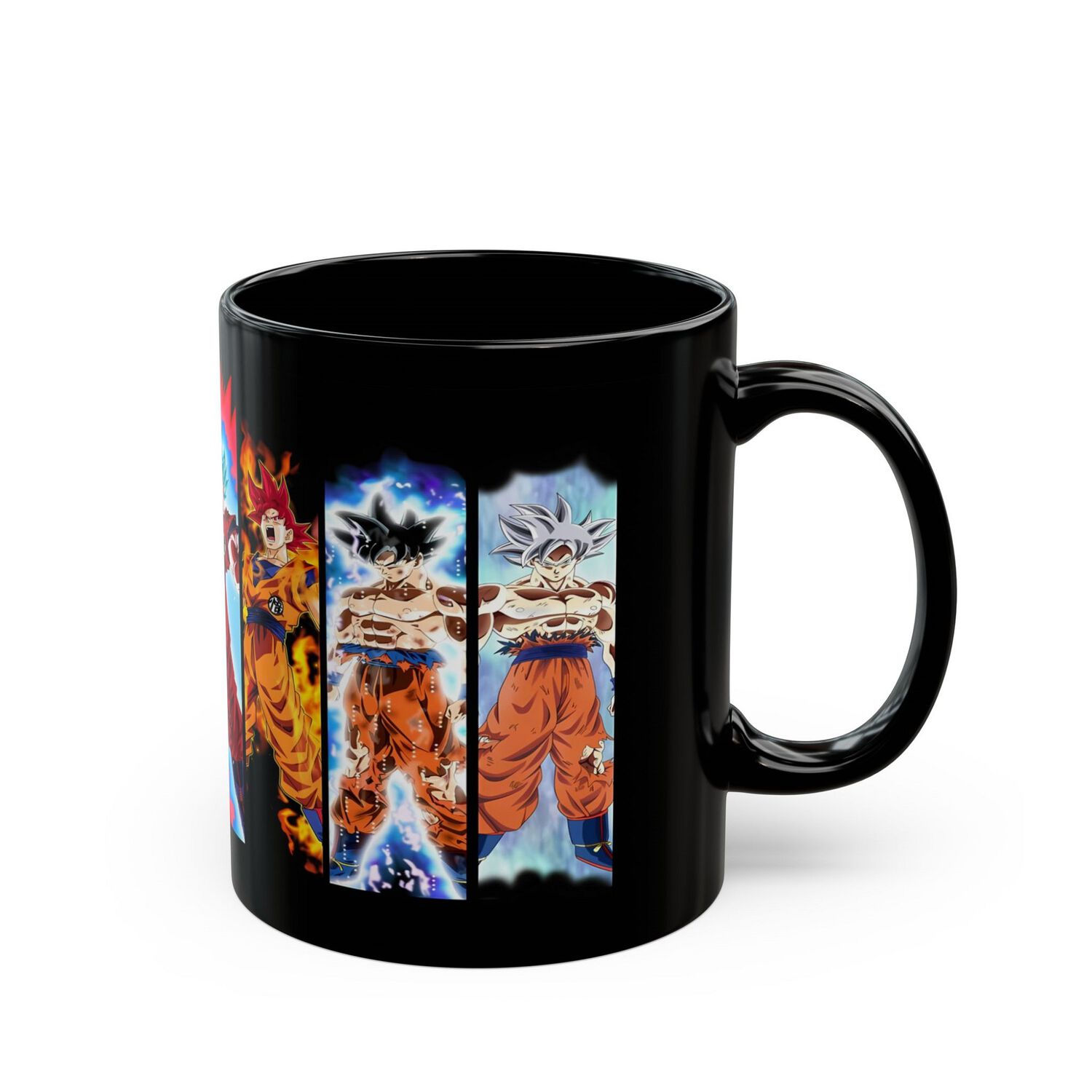 Taz&oacute;n Premium Negro Dragon Ball Fases Son Goku 325ml image number 2.0