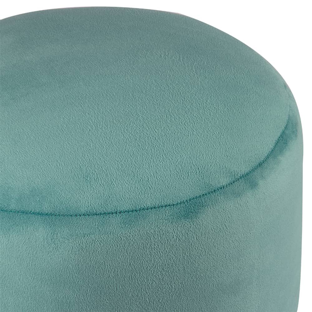 Pouf Bird Dise&ntilde;o Turquesa Felpa 35x35x45 Cm image number 2.0