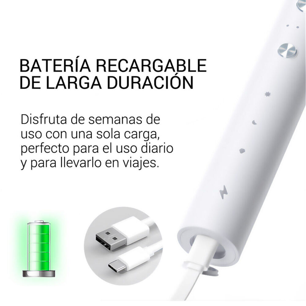 Cepillo El&eacute;ctrico Ultras&oacute;nico Recargable Osoji T100 image number 3.0