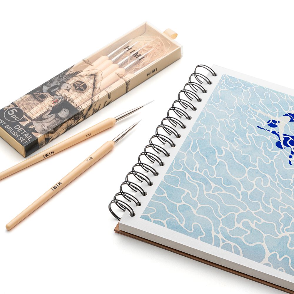 Himi Set De 5 Pinceles Detalles O Delineado Amarillo image number 6.0