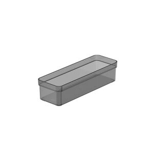 Organizador De Cajón Clear 22,5 X 7,5 X 5,6 Gris