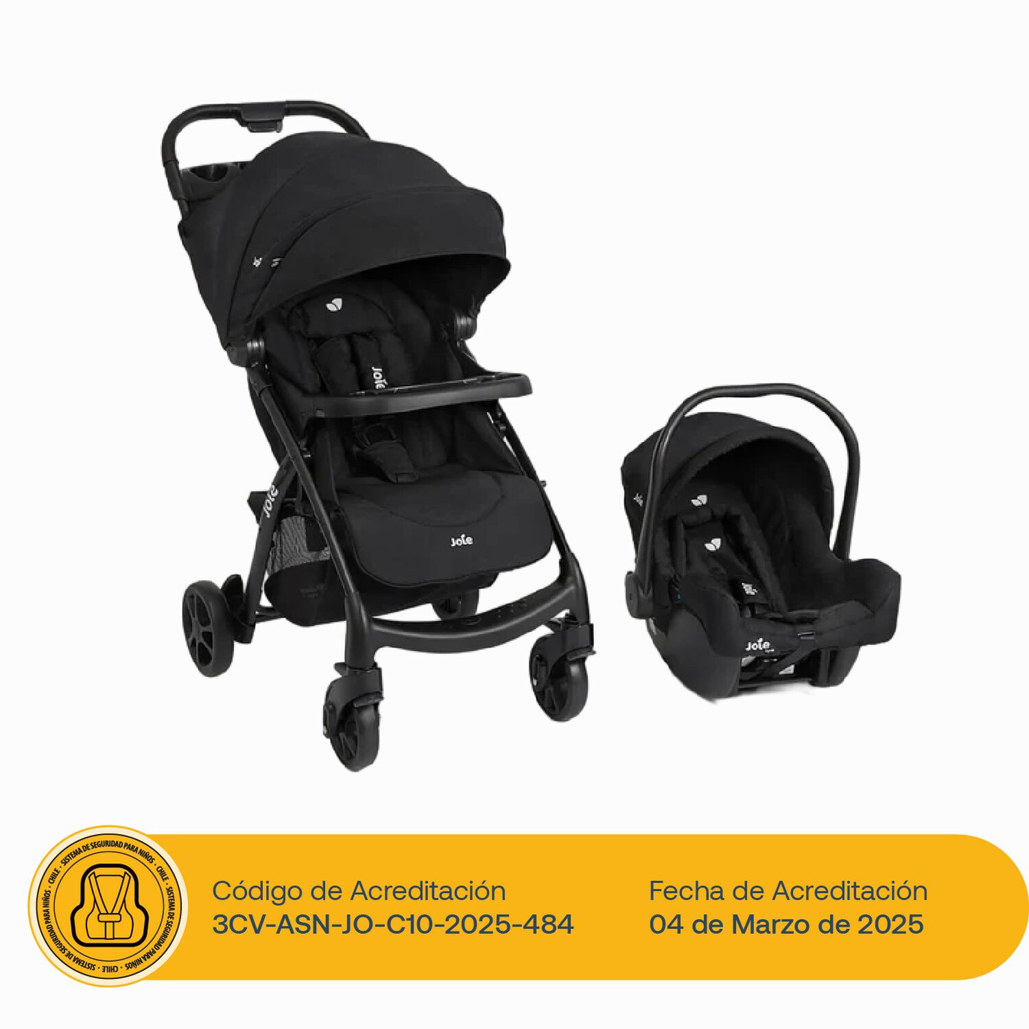 Coche Travel System Muze Lx Coal Joie image number 1.0