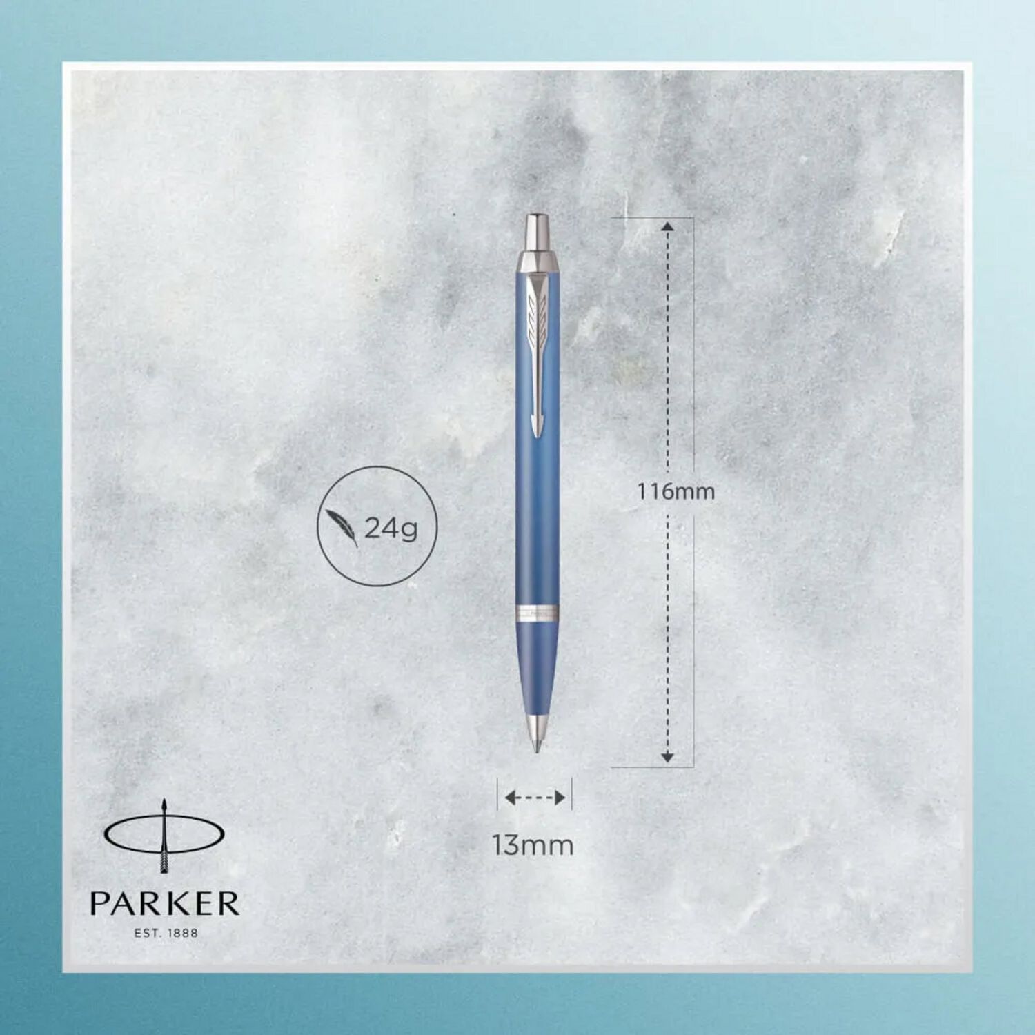 Bol&iacute;grafo Parker Im Writing Rituals Azul Med Tinta Azul image number 6.0