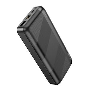 Power Bank Portatil 10000 Mah Negro Borofone 2 Usb Tipo C Micro Usb