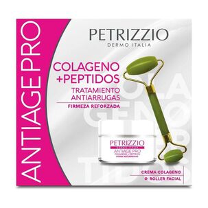 Set Crema Antiage Pro Colágeno Péptidos 50 Gr + Roller Facial