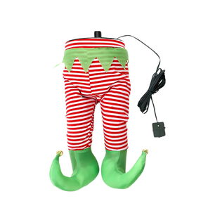Adorno Piernas M&oacute;viles Ayudante De Santa O Grinch Navidad