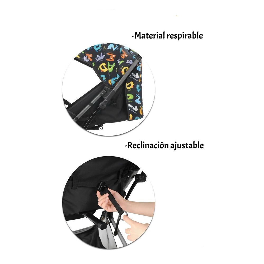 Coche De Paseo Tipo Maleta 0-3 A&ntilde;os Milan Gris By Lubabycas image number 5.0