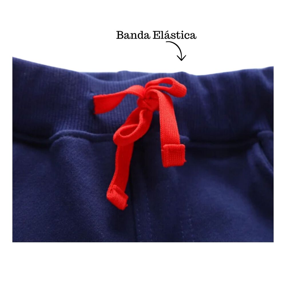 Pantal&oacute;n Buzo Ni&ntilde;o 100% Algod&oacute;n Jump Kids Azul Oscuro Cocodrrlo image number 4.0