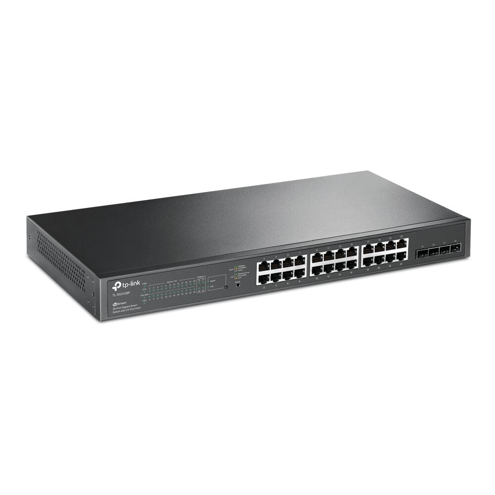 Switch Tplink Tl-sg2428p 28 Puertos Gigabit 56 Gbps Sfp Poe+ image number 1.0