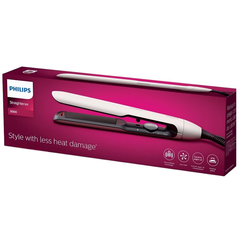 Alisador De Pelo Philips Termoshield Arg&aacute;n Serie 5000 Bhs515 image number 10.0