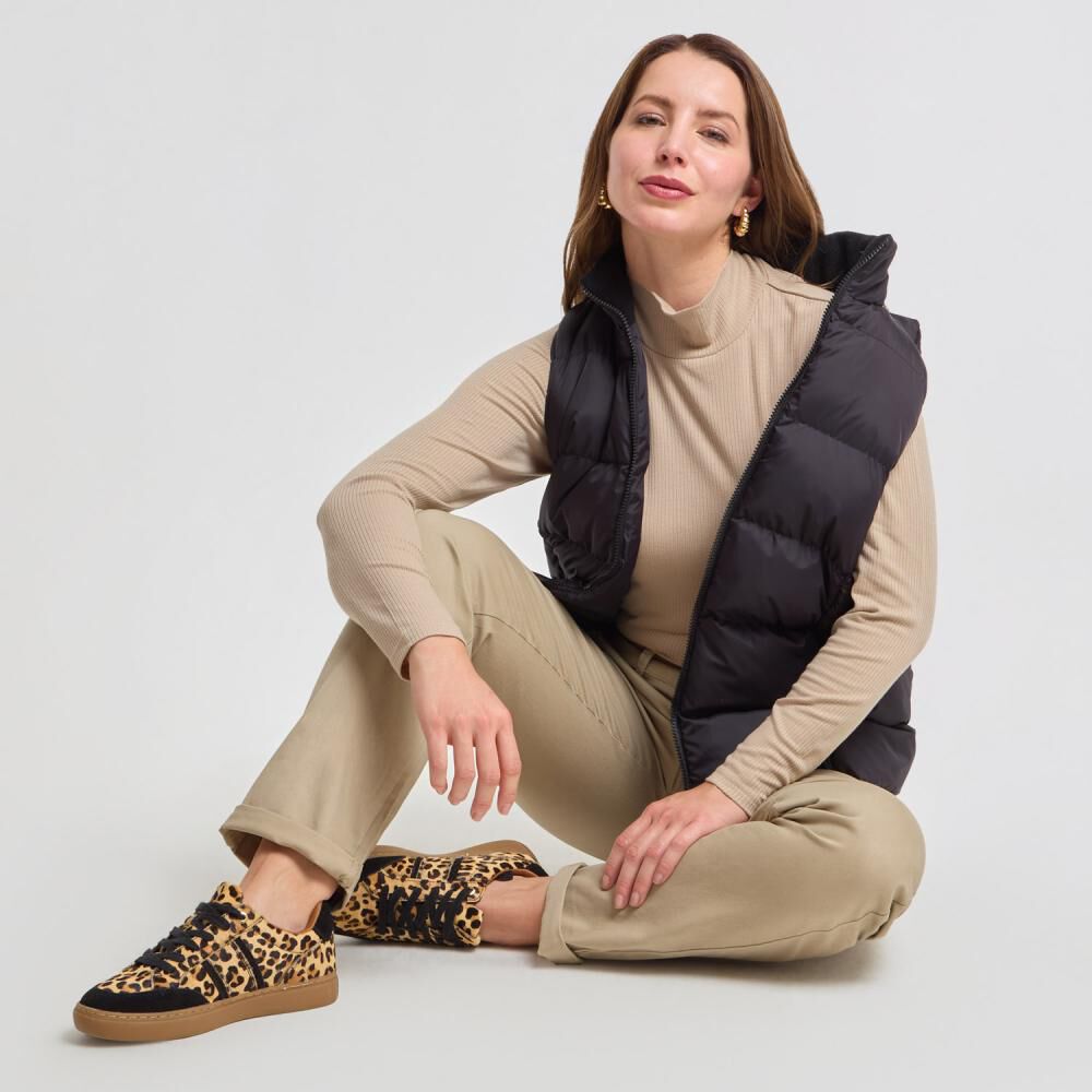 Polera Rib Manga Larga Cuello Beatle Mujer Geeps image number 1.0