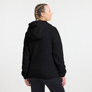 Polerón Deportivo Liso Regular Cuello Alto Con Capucha Mujer Wetland