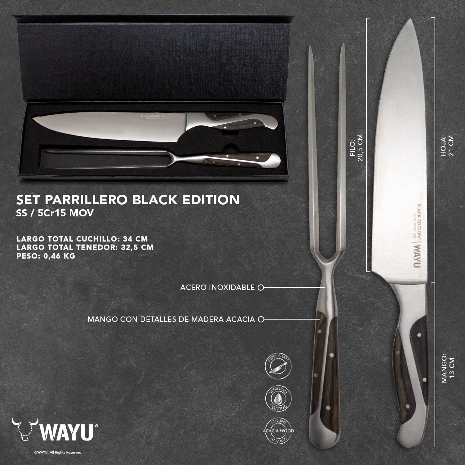 Set Parrillero Black Edition Wayu image number 2.0